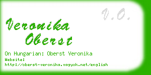 veronika oberst business card